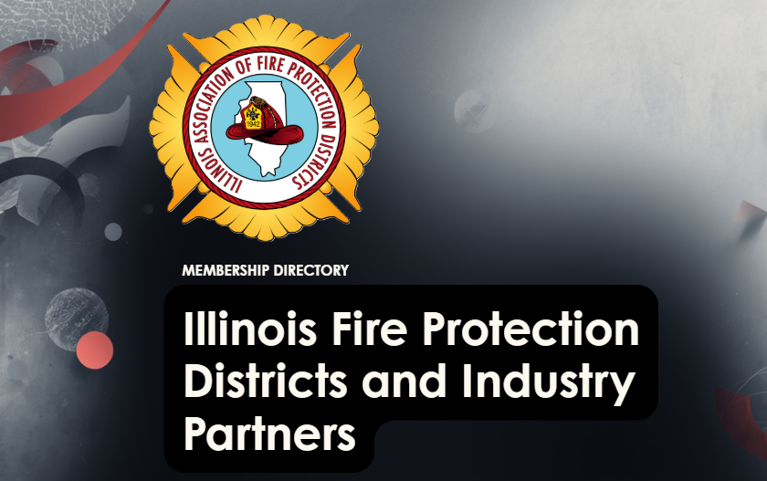 Logo and text "Illinois Fire Protection Districts and Industry Partners
